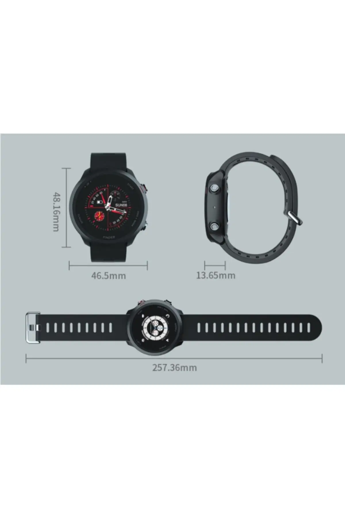 Quark QSM-112-1A Bluetooth Konuşma Özellikli Akıllı Saat 8681069012788 Quark QSM-112-1A Bluetooth Konuşma Özellikli Akıllı Saat - Görsel 2