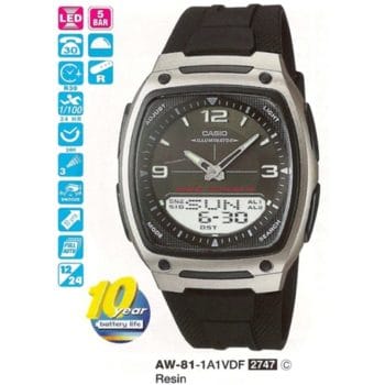 Casio AW-81-1A1VDF Digital Analog Erkek Kol Saati