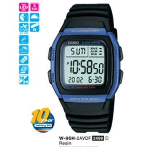 Casio W-96H-2AVDF Digital Erkek Kol Saati 4971850802426