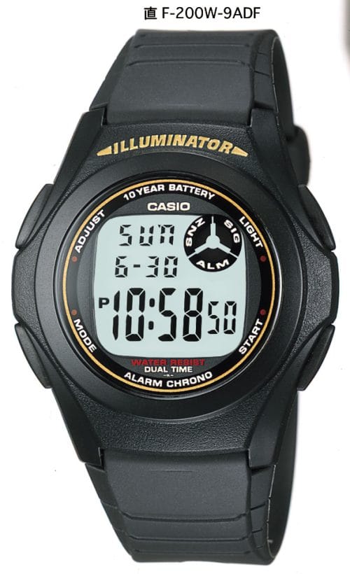 Casio F-200W-9ADF Dijtal Spor Erkek Kol Saati 4971850746133