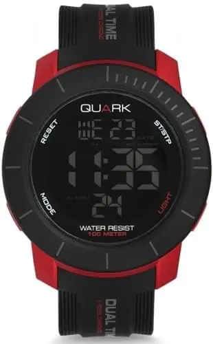 Quark QU-15679-02 Dijital Spor Erkek Kol Saati