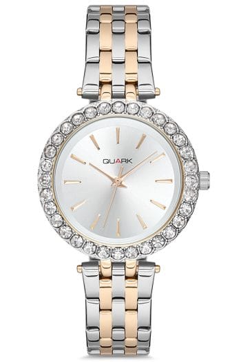 Quark QC-425SG-7A Klasik Taşlı Kadın Kol Saati