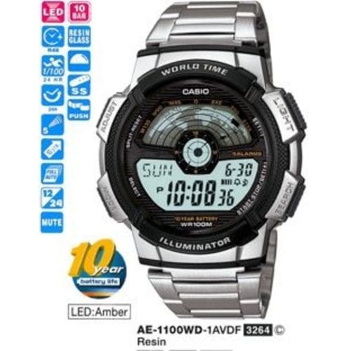 Casio AE-1100WD-1AVDF Digital Erkek Kol Saati 4971850934523