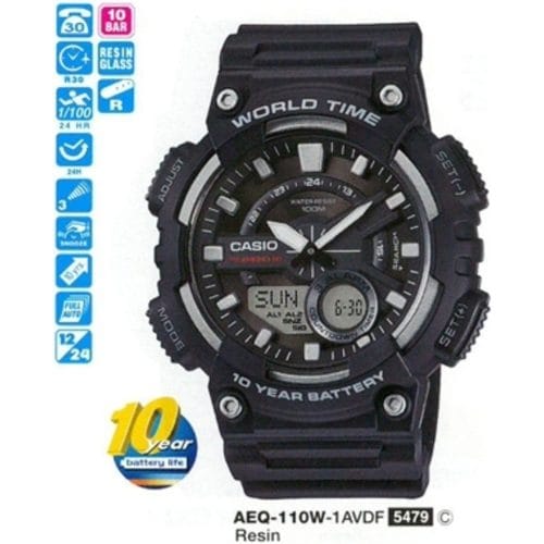 Casio AEQ-110W-1AVDF Digital Analog Erkek Kol Saati 4549526112379