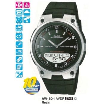Casio AW-80-1AVDF Digital Analog Erkek Kol Saati
