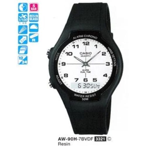 Casio AW-90H-7BVDF Digital Analog Erkek Kol Saati 4971850935445