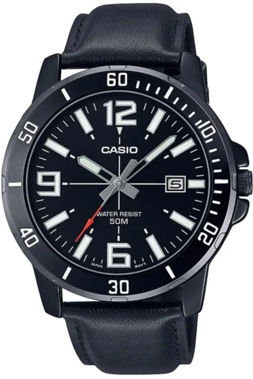 Casio MTP-VD01BL-1BVUDF Klasik Deri Kordon Erkek Kol Saati MTP-VD01BL-1BVUDF