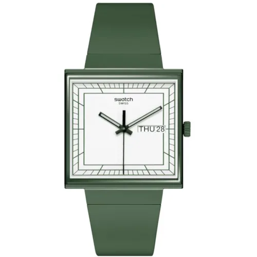 Swatch SO34G700 WHAT IF…GREEN? Unisex Kol Saati