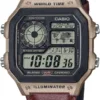 Casio AE-1200WHL-5AVDF Dijital Deri Kordon Kol Saati MTD-135D-1AVDF MTD-135D-1AVDF