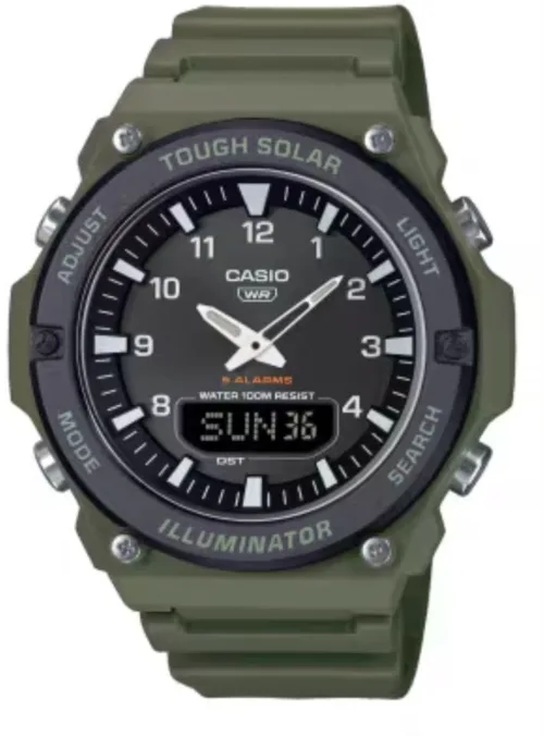 Casio AQ-S820W-3BVDF Dijital Analog Güneş Enerkili Kol Saati