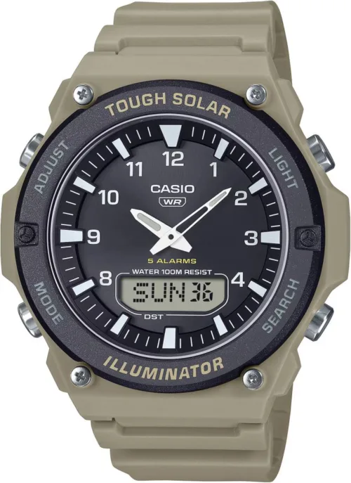 Casio AQ-S820W-5AVDF Dijital Analog Güneş Enerkili Kol Saati