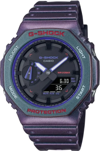 Saat Modelleri Casio GA-2100AH-6ADR G-Shock Dijital Analog Kol Saati