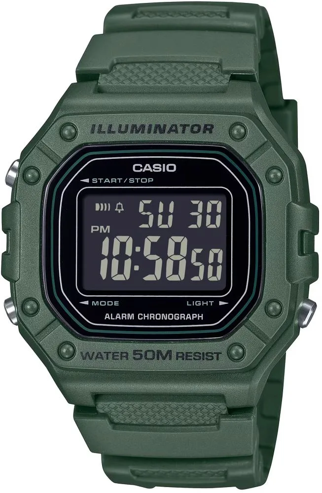 Casio W-218H-3BVDF Dijital Kol Saati W-218H-3BVDF Casio W-218H-3BVDF Dijital Kol Saati