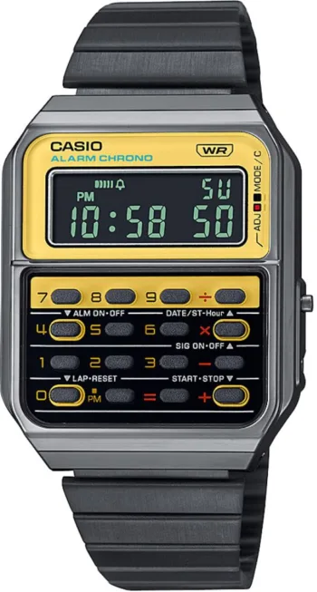 Casio CA-500WEGG-9BDF Hesap Makineli Retro Kol Saati