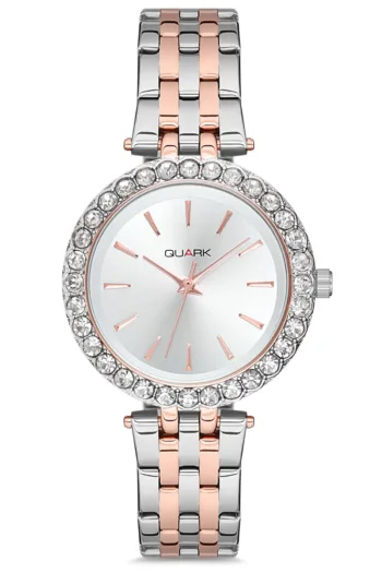 Quark QC-425RG-7A Klasik Taşlı Kadın Kol Saati