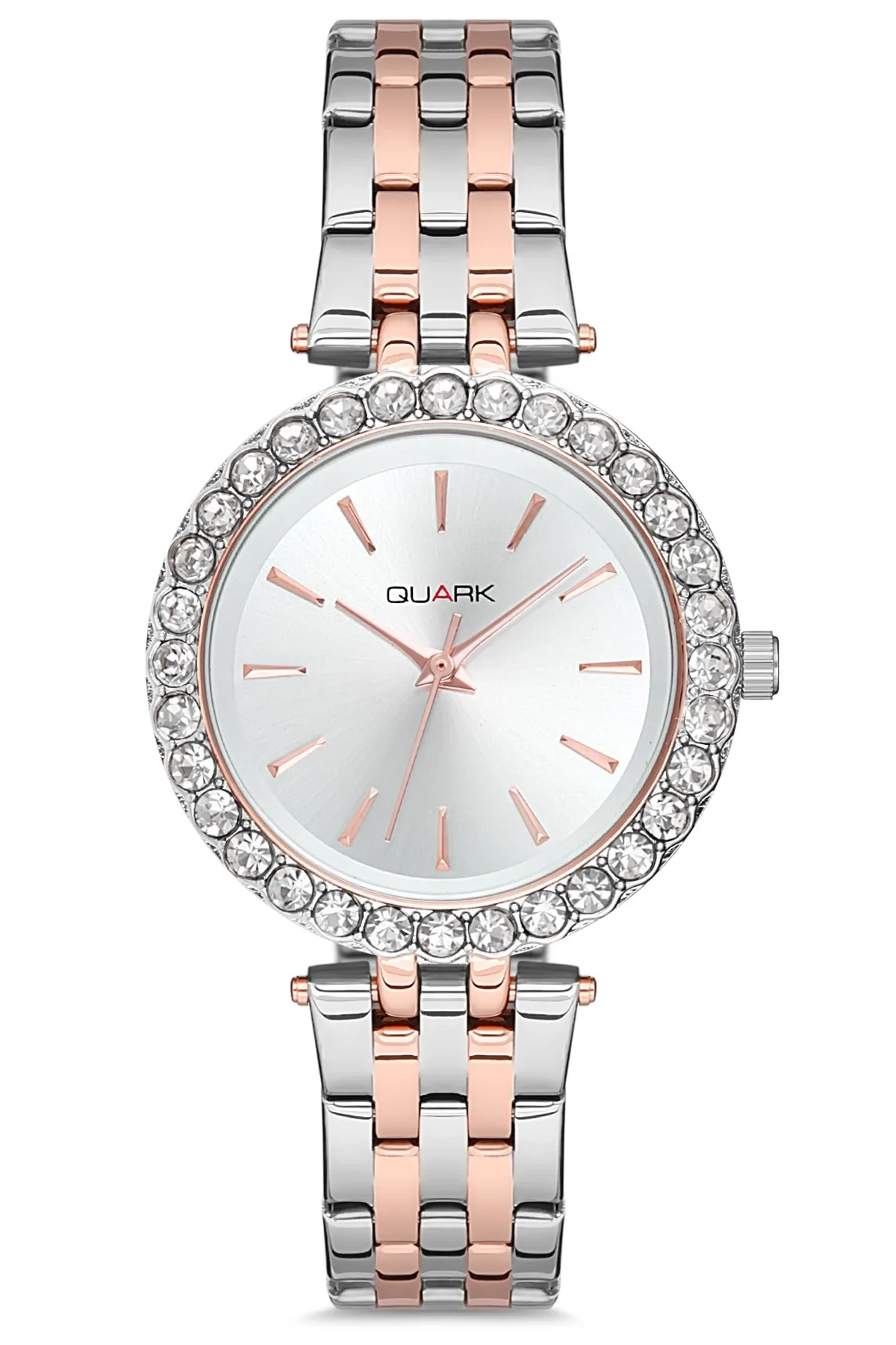 Quark QC-425RG-7A Klasik Taşlı Kadın Kol Saati QC-425RG-7A Quark QC-425RG-7A Klasik Taşlı Kadın Kol Saati