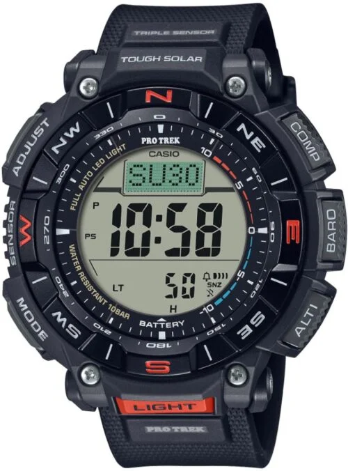 Casio Protrek PRG-340-1DR Pusula Güneş Enerjili Erkek Kol Saati PRG-340-1DR