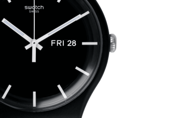 Swatch SO29B704 Mono Black Again Uniseks Kol Saati SO29B704 SO29B704