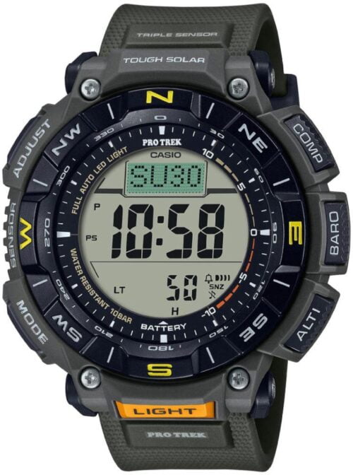 Casio Protrek PRG-340-3DR Pusula Güneş Enerjili Erkek Kol Saati PRG-340-3DR