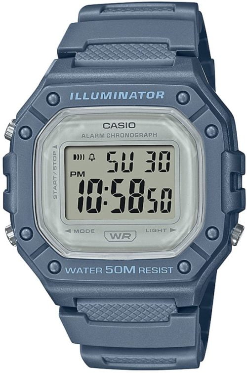 Casio W-218HC-2AVDF Dijital Uniseks Kol Saati Casio W-218HC-2AVDF